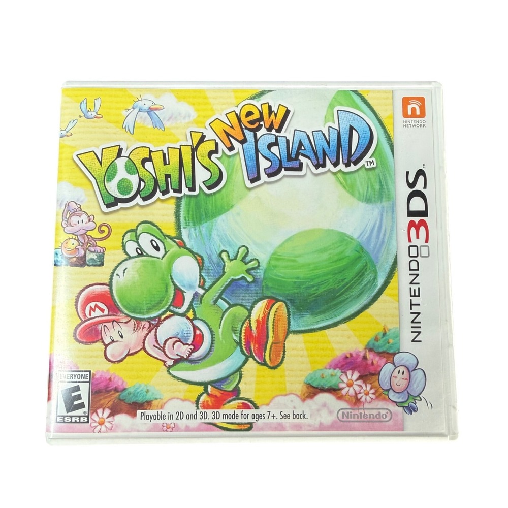 Nintendo Yoshi's New Island Video Game 3DS CIB Platformer Adventure Handheld